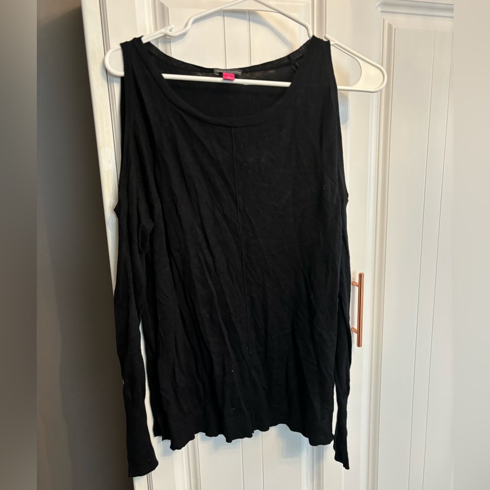 Cold shoulder sweater